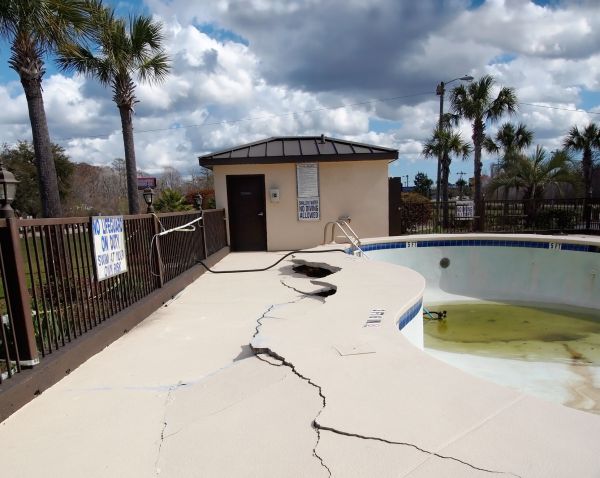 Cracked Patio Repair in Franklin